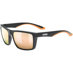 Sunglasses Uvex Lgl 50 CV Black Mat/Mirror Champagner - 2023