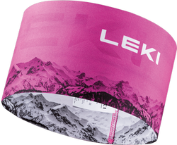 Opaska LEKI XC Headband Neonpink/White