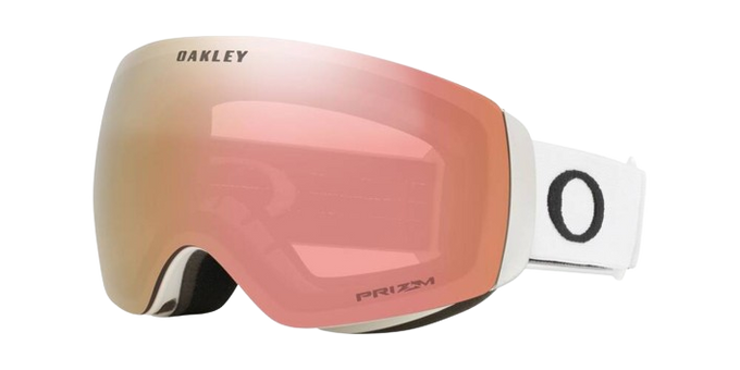 Brille Oakley Flight Deck M Matte White Prizm Rose Gold - 2024/25