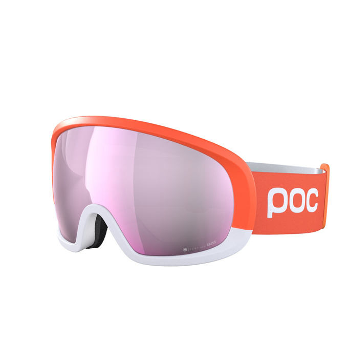 Brille POC Fovea Mid Clarity Comp Fluorescent Orange/Hydrogen White/Clarity Comp Low Light - 2022/23