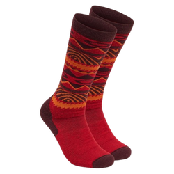 Skarpety narciarskie Oakley Wandrelust Perf Socks 2.0  Grenache Norway Pattern