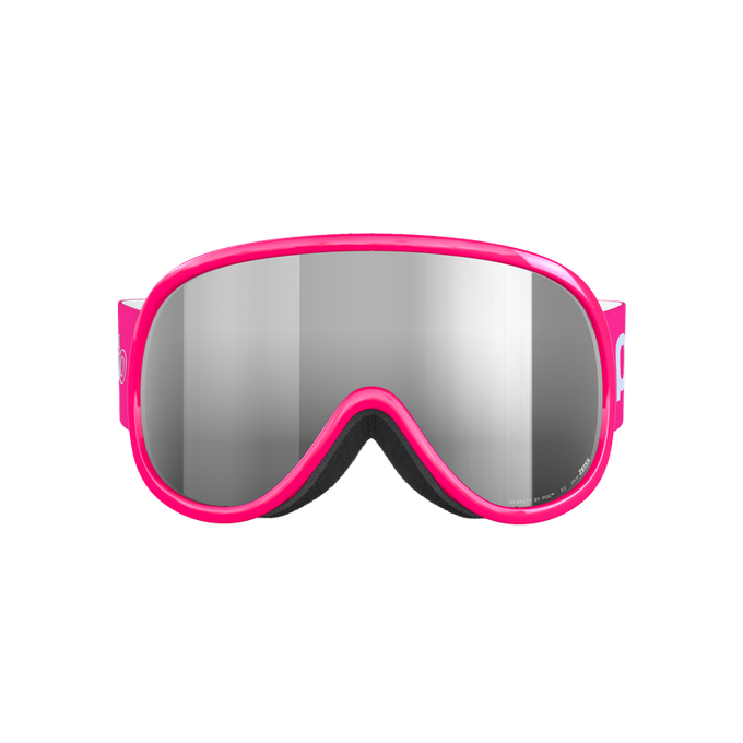 Goggles POC Pocito Retina Fluorescent Pink/Partly Sunny Silver - 2024/25