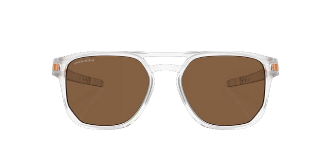 Sunglasses OAKLEY Latch Beta Introspect Collection Prizm Bronze Lenses / Matte Clear Frame