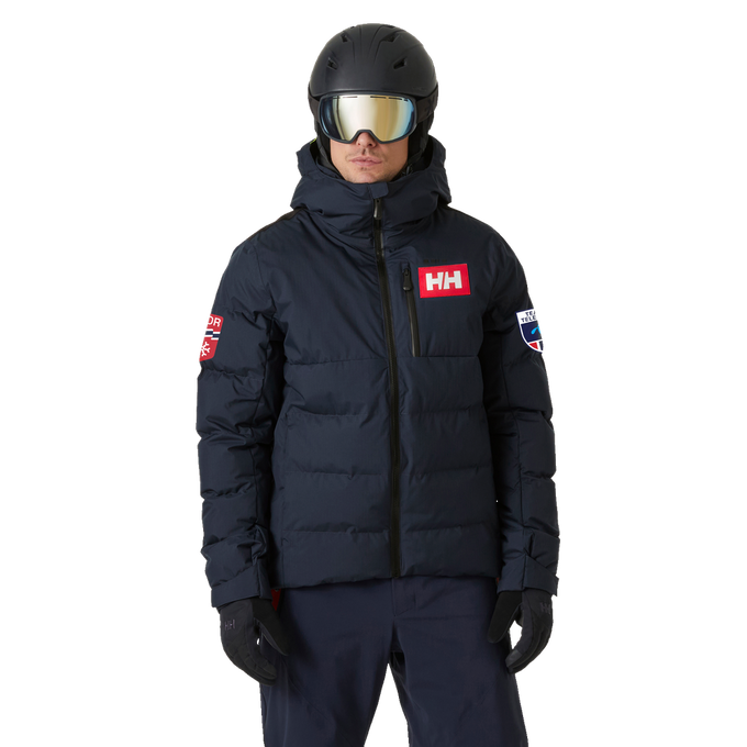 Kurtka narciarska Helly Hansen Kvitfjell Race Puffy Jacket Navy NSF Replica - 2024/25