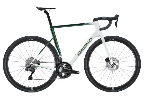 Straßenrennrad Basso Astra Ultegra Di2 Pop Green/Microtech RE38 - 2023