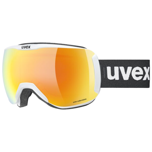 Goggles Uvex Downhill 2100 CV White Matt SL Orange-Green - 2023/24