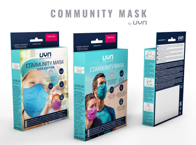 Maske UYN Community Mask Kids Edition Blue