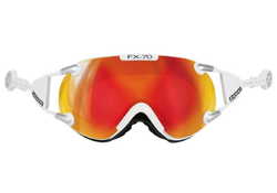 Goggles Casco FX70 Carbonic White Orange Mirror - 2024/25