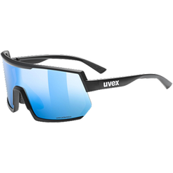 Sunglasses Uvex Sportstyle 235 P - Black Mat/Mirror Blue - 2023