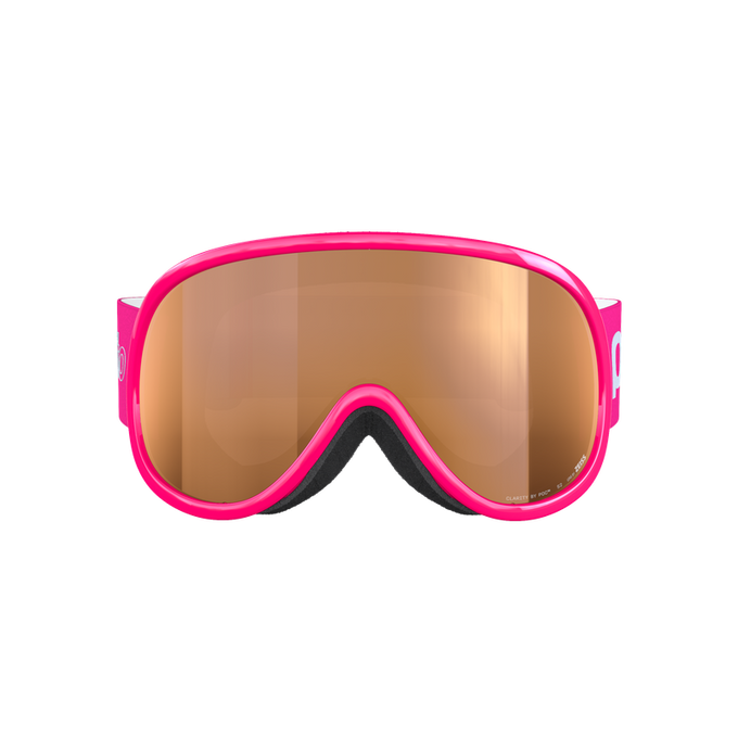 Goggles POC Pocito Retina Fluorescent Pink/Partly Sunny Light Orange - 2024/25