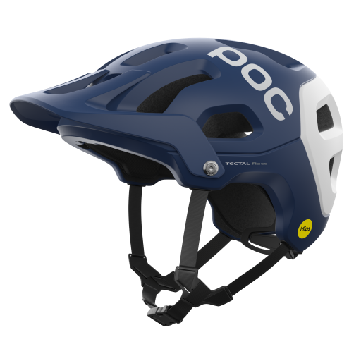 Fahrradhelm POC Tectal Race MIPS Lead Blue/Hydrogen White Matt