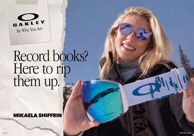 Sonnenbrille OAKLEY Sielo Mikaela Shiffrin Signature Series Prizm Violet Lenses / Polished Chrome Frame