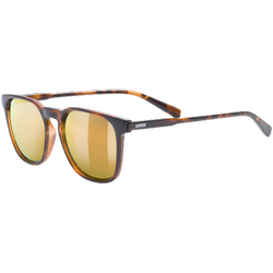 Sonnenbrille Uvex Lgl 49 P Havanna/Mirror Gold - 2023