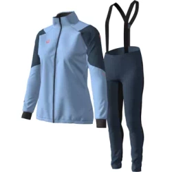 Women's Softshell Set Halti Nietos W XCT - Placid Blue