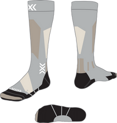 Skarpety X-socks Ski Discover Merino OTC Seal Grey/Light Sand - 2024/25