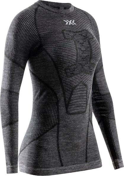 Thermal underwear X-bionic Symbio Merino Shirt LS WMN Rhino Grey - 2024/25