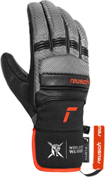 Rękawice Reusch Alpine Master Black/Silver/Fluo Red - 2025/26