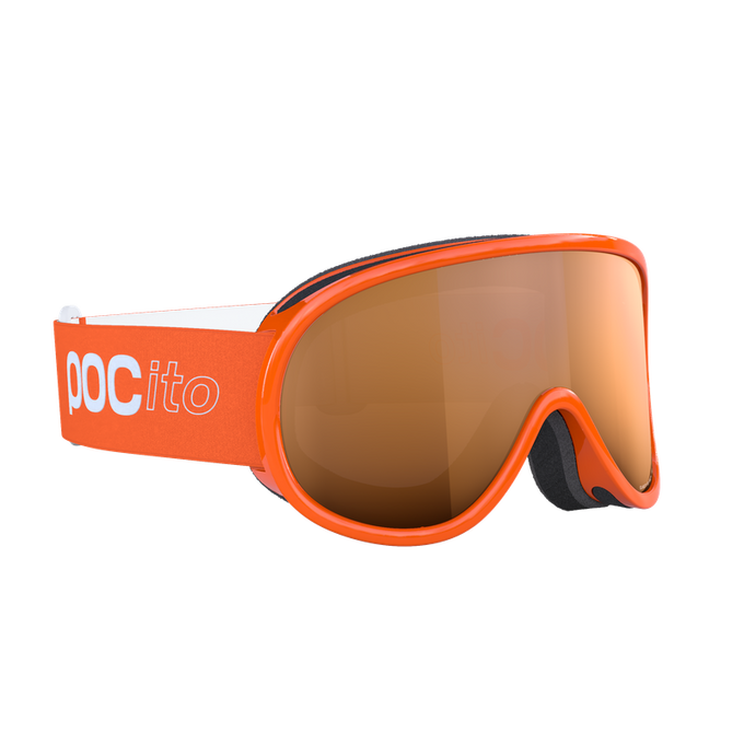 Goggles POC Pocito Retina Fluorescent Orange/Partly Sunny Light Orange - 2024/25