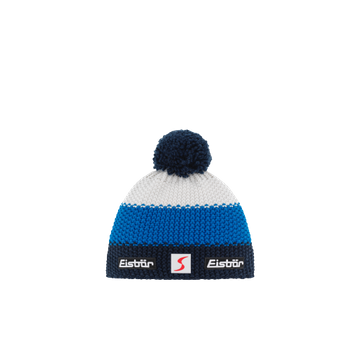 Czapka Eisbar Star Pompon SP Kids Night Mottled/Bugatti/White - 2023/24