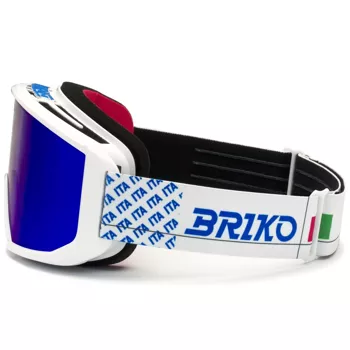 Gogle Briko Frostbite Italia Matt White Science Blue - 2024/25