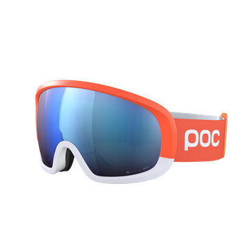 Gogle narciarskie POC Fovea Race Zink Orange/Hydrogen White/Partly Sunny Blue - 2023/24