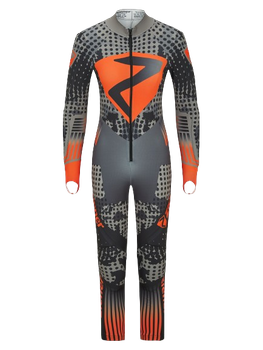 Guma narciarska Ziener RCE Racesuit Black Foggy Print Orange Pop - 2024/25