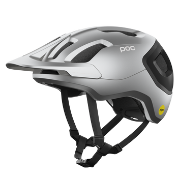 Kask Rowerowy POC Axion Race MIPS Uranium Black/Argentite Silver Matt - 2023