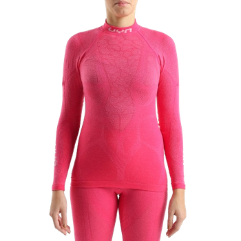 Koszulka termoaktywna UYN Woman Elevatyon Biomorph UW Shirt New Long SL Turtle Neck Pink Yarrow - 2024/25