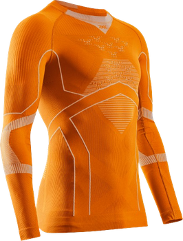 Koszulka termoaktywna X-bionic Energy Accumulator Light Shirt LS Blazing Orange/Arctic White - 2024/25