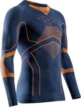 Koszulka termoaktywna X-bionic Energy Accumulator Light Shirt LS Marine/Orange - 2024/25