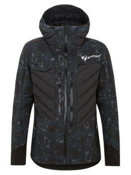 Kurtka narciarska Ziener RCE Coach Jacket Unisex Black Foggy Print - 2024/25