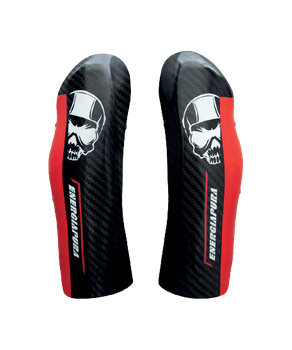 Ochraniacze na golenie Energiapura Carbon Pro Black/White Skull/Red - 2024/25