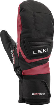 Rękawice LEKI Griffin 3D Mitt Junior Black/Rose - 2024/25