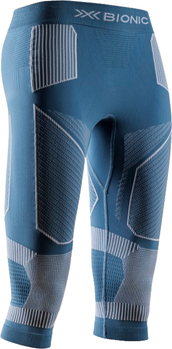 Bielizna termoaktywna X-bionic Energy Accumulator Light Pants 3/4 WMN Mineral Blue/Arctic White - 2024/25