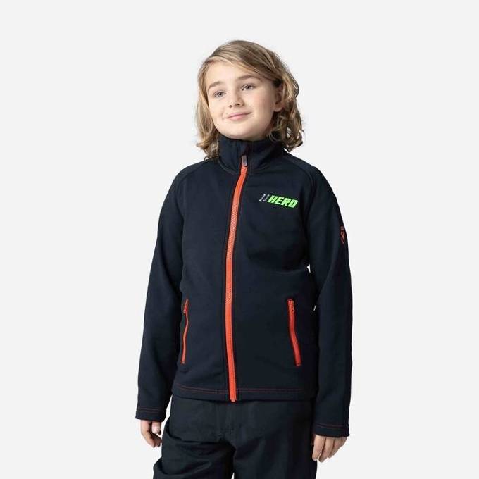 Bluza Rossignol Boy Hero FZ Clim Black - 2023/24