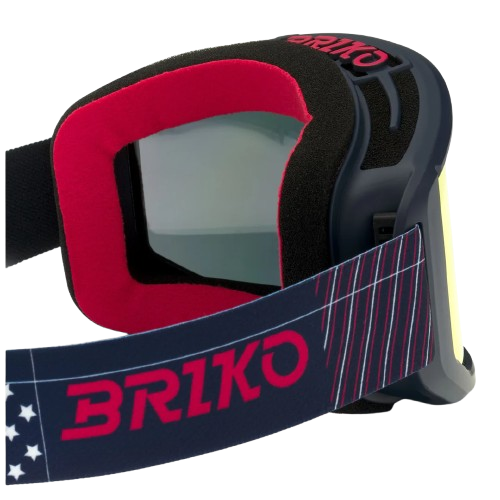 Gogle Briko Vulcano Mask USA Tangaroa Blue Red - 2024/25