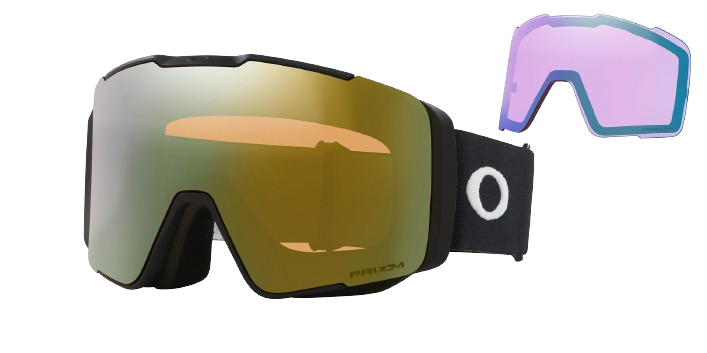 Gogle Oakley Line Miner Pro L Matte Black Prizm Sage Gold + Dodatkowa Szyba Prizm Sapphi Prizm Iced - 2024/25