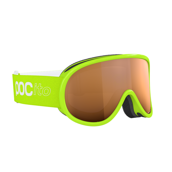 Gogle POC Pocito Retina Fluorescent Yellow/Green/Partly Sunny Light Orange - 2024/25