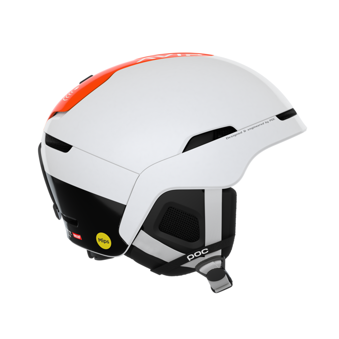 Kask POC Obex Bc Mips Hydrogen White/Fluorescent Orange Avip - 2023/24