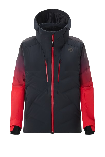 Kurtka Descente Hybrid Down Jacket Black Electric Red - 2024/25