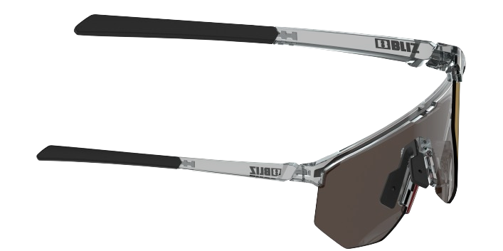 Okulary BLIZ Hero Transparent Dark Grey Frame/Brown with Red Multi Lenses