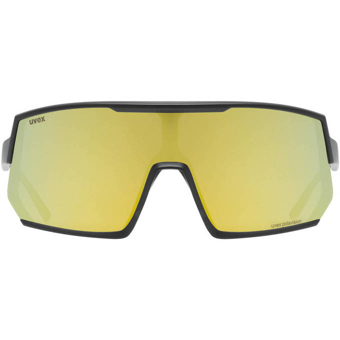 Okulary Uvex Sportstyle 235 P - Black Mat/Mirror Yellow - 2023