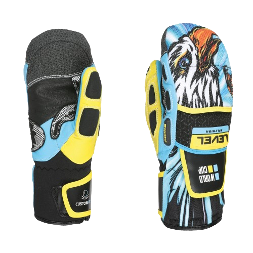 Rękawice Level Worldcup JR  CF Mitt Yellow/Blue 2024/25 