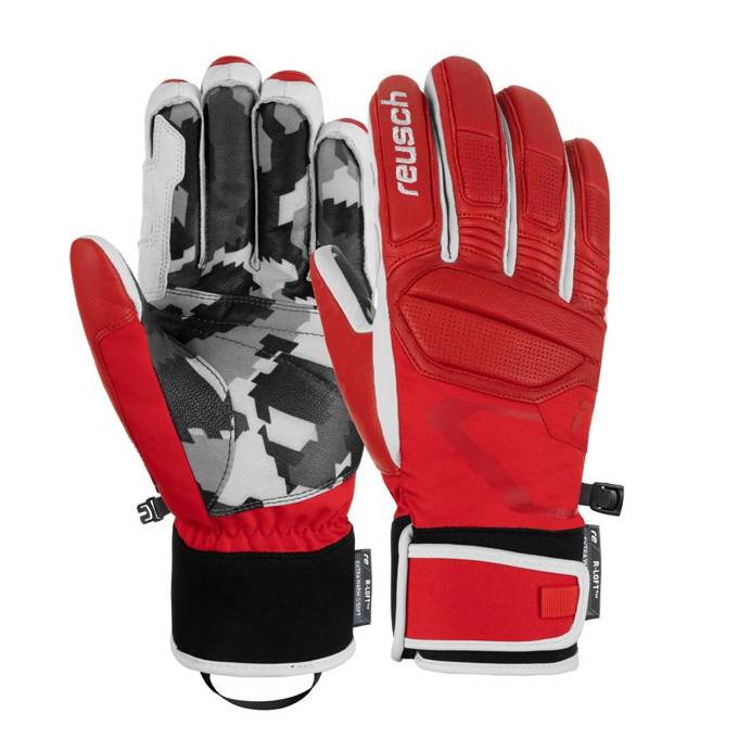 Rękawice REUSCH Marco Odermatt Fire Red/Grey Camo - 2022/23