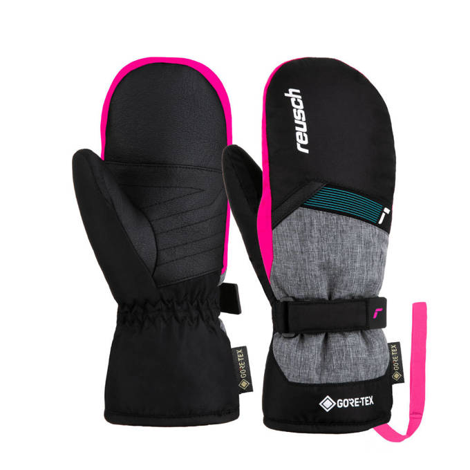 Rękawice Reusch Flash GORE-TEX Junior Mitten Black/Black Melange/Pink Glo- 2023/24