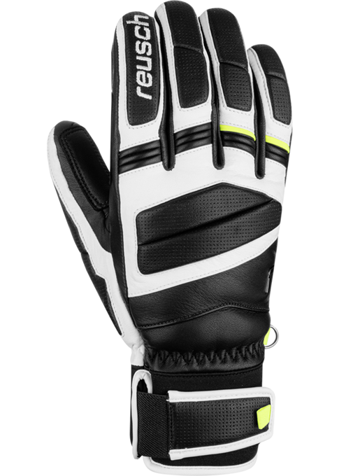 Rękawice Reusch Master Pro Black/White/Safety Yellow - 2024/25