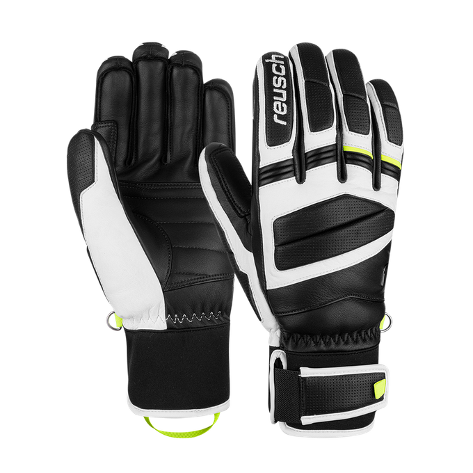 Rękawice Reusch Master Pro Black/White/Safety Yellow - 2024/25