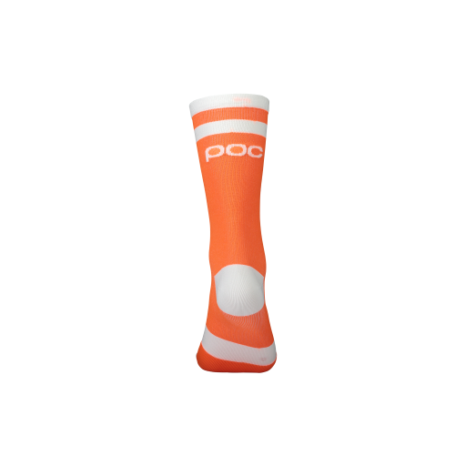 Skarpetki POC Lure MTB Sock Long Zink Orange/Hydrogen White - 2022