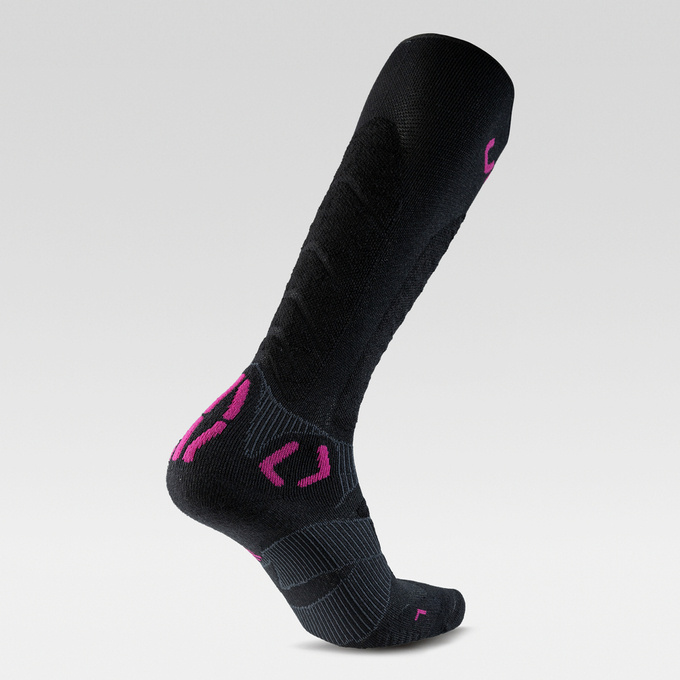 Skarpety narciarskie UYN Women Ski Touring One Bio Socks Black/Pink Yarrow - 2024/25