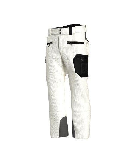 Spodnie narciarskie ENERGIAPURA Pants Velvet Grong Printed SR White/Black - 2023/24